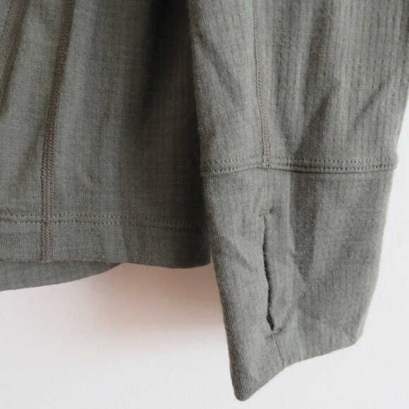 ICEBREAKER | RealFLEECE® Sierra Merino Wool Zip Up Jacket Sweater Khaki Sz S - Picture 3 of 16